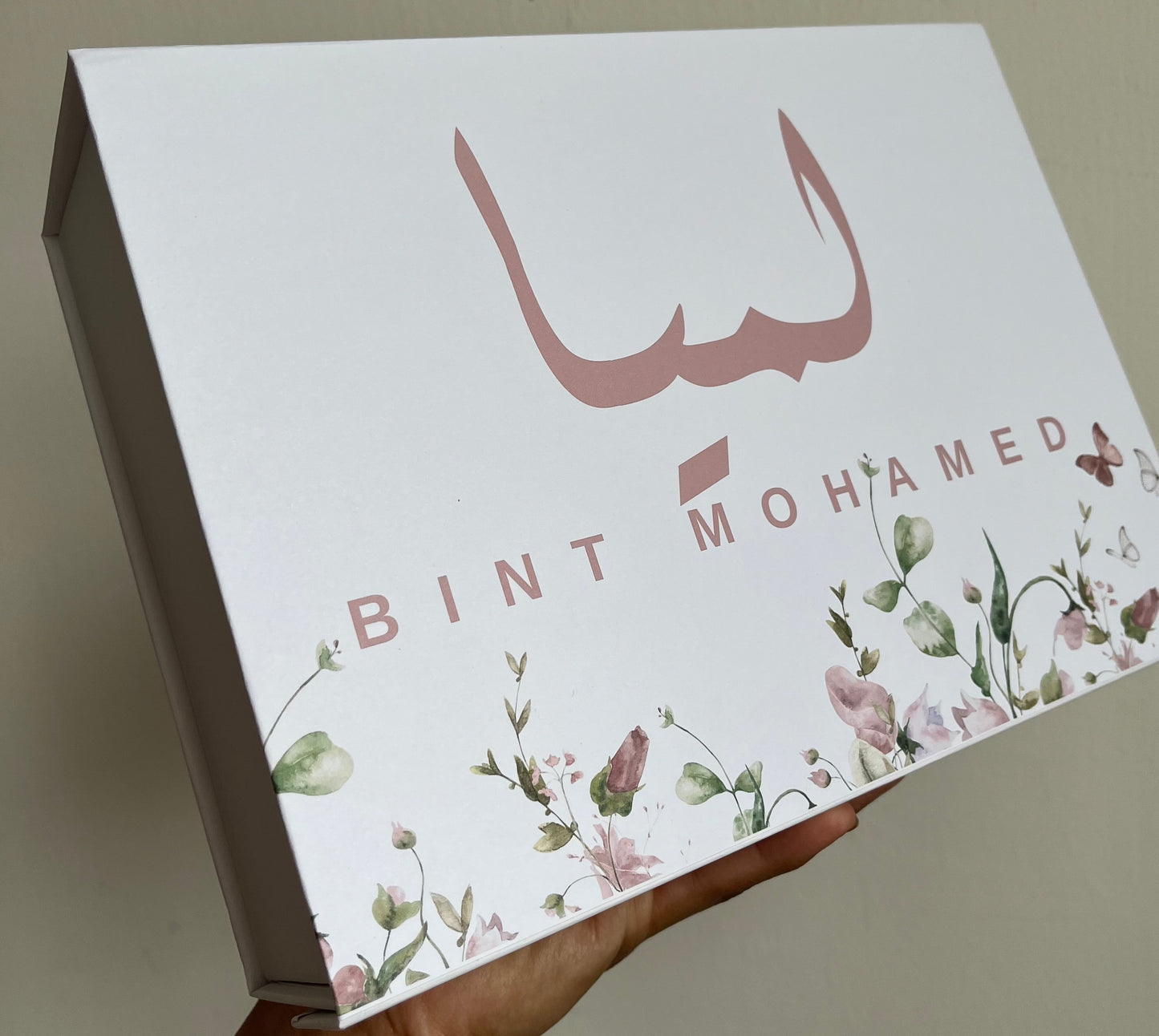 Baby Girl Personalised Arabic Gift Box [ 10.2” by 7.5” ]